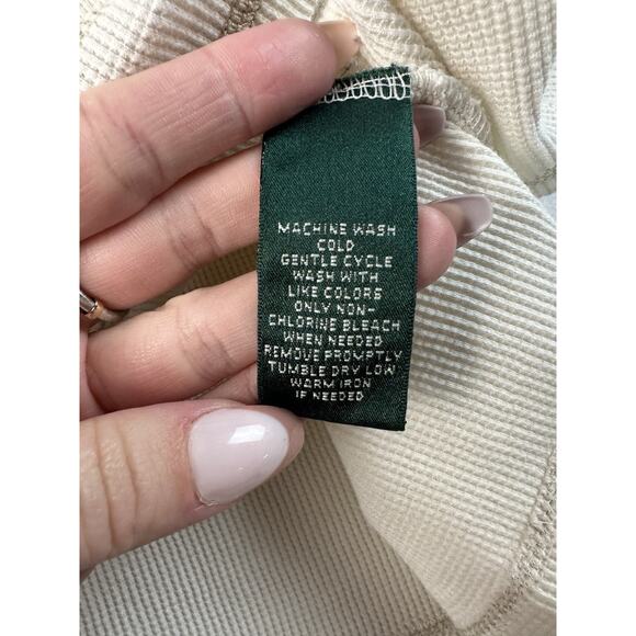 Ralph Lauren Active Cream Gold 1/4 Zip Womens Plus Size 1x Y2K Cyber Goth Grunge - Picture 4 of 7